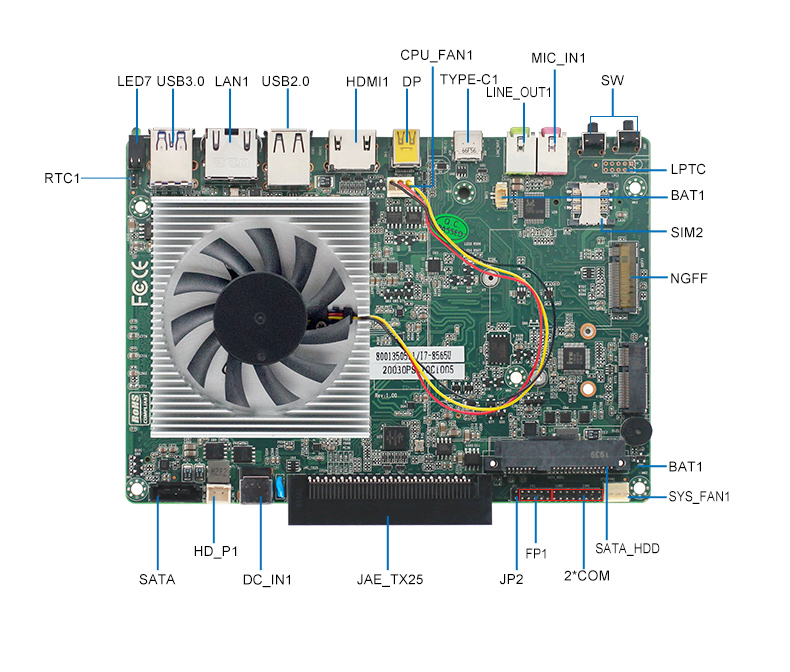 新品上市：派勤第八代Whiskey Lake-U OPS電腦主板，超高清4K/60Hz